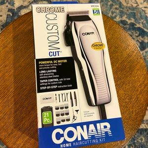 NIB Conair Chrome Custom Cut 21-piece Hair Trimmer